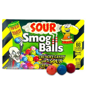 Toxic Waste Sour Smog Balls Theater Box