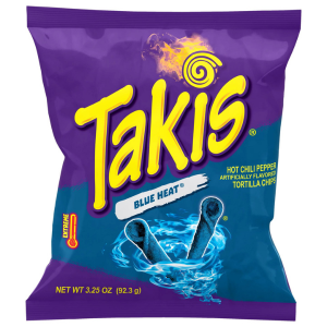 Takis BLUE HEAT 3.25oz (92g) 20ct (BBD 24 Feb 2025)