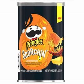 DATED -July 2024 Pringles Scorching cheddar Grab & Go 70g (2.5oz) x12