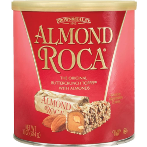 Brown & Haley Almond ROCA Buttercrunch (10oz) 284g  Cannister