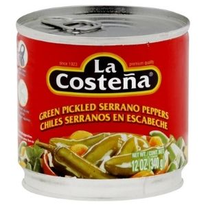 La Costena Pickled Serrano Peppers 340g (Dated Aug 23)