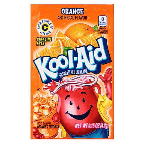 Kool Aid 2Qt Orange Sachets 48ct