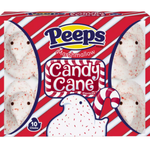 PEEPS - PEEPS - 10ct Candy Cane Flavoured Marshmallow CHICKS