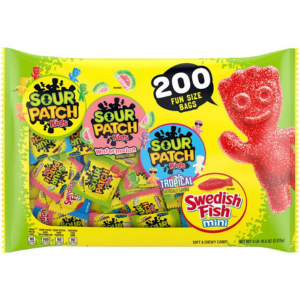 Sour Patch Kids & Swedish Fish Fun Sized Variety Pack 200pc