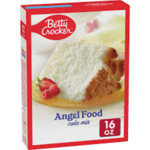 Betty Crocker ANGEL FOOD Cake Mix (Just add water) 16oz