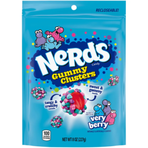 Nerds Gummy Clusters VERY BERRY Stand Up Pouch 8oz