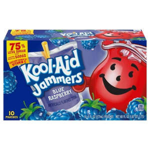 Kool Aid Jammers BLUE RASPBERRY 4/10ct