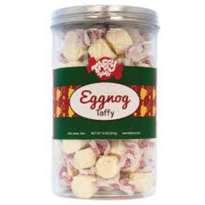 Taffy Town 18oz Cannister - EGGNOG  Salt Water Taffy