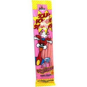 Sour Power Straws PINK LEMONADE