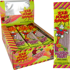 Sour Power Straws PASSION FRUIT